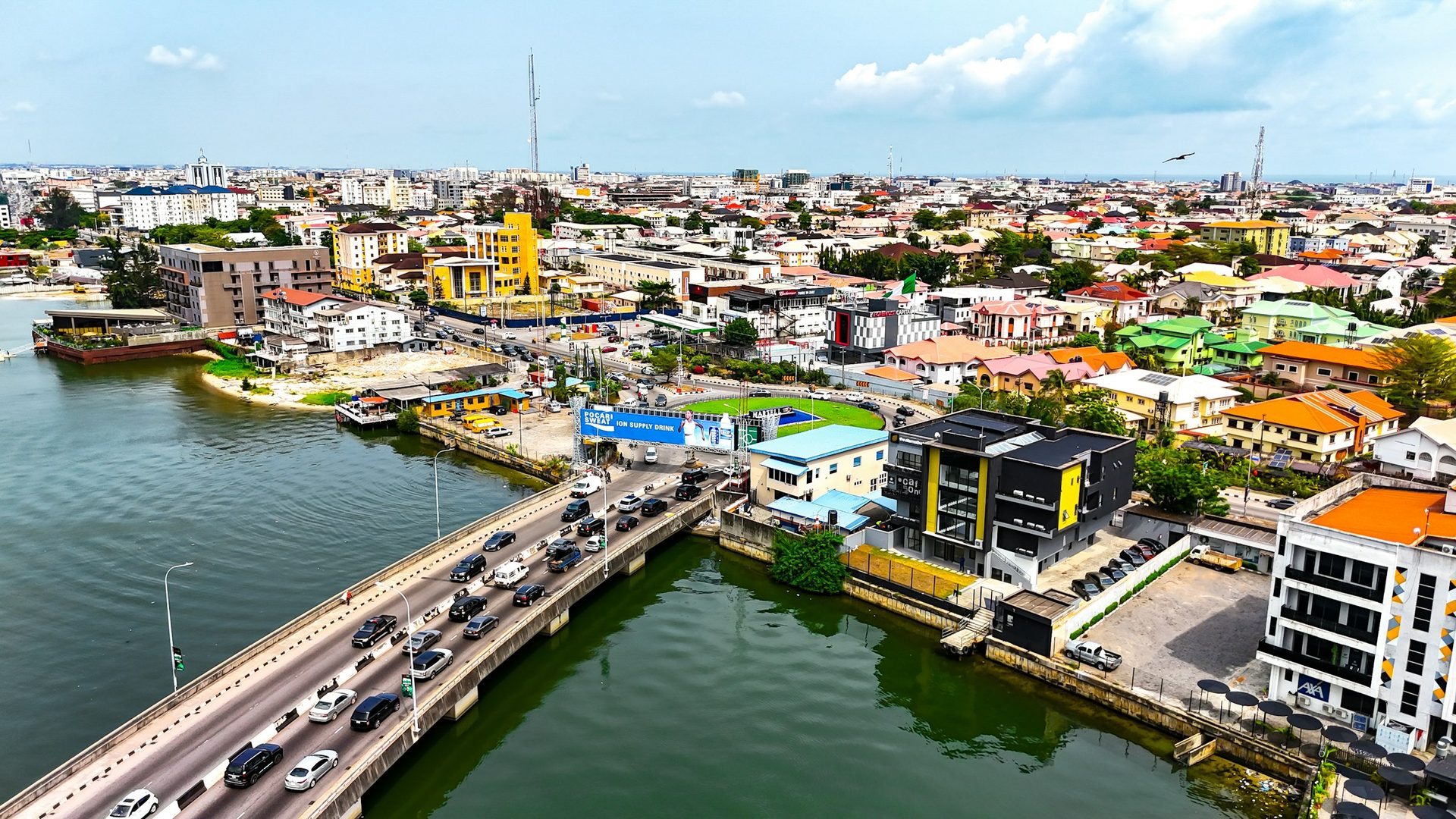 Aerial view of a Nigerian city where climate readiness decisions play out